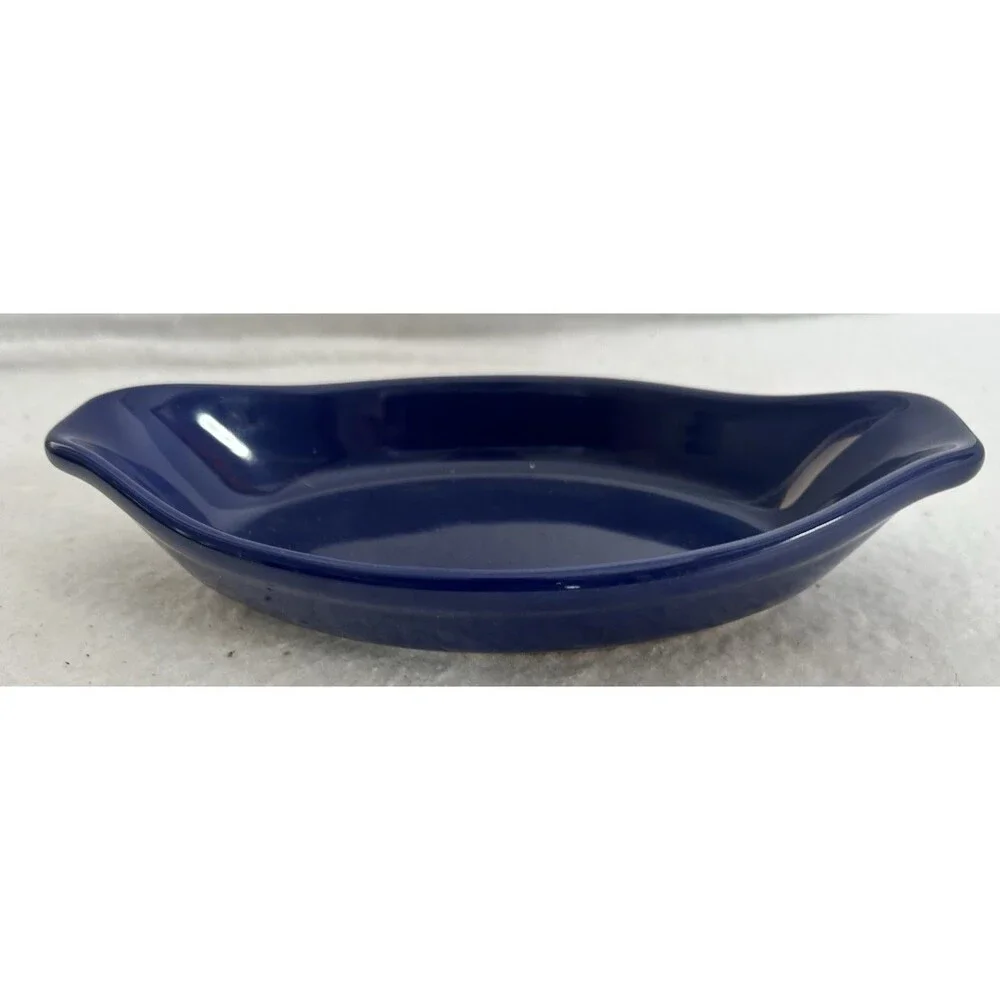 Chantal Stoneware Au Gratin 1 Cup Cobalt Blue Baking Casserole Dish